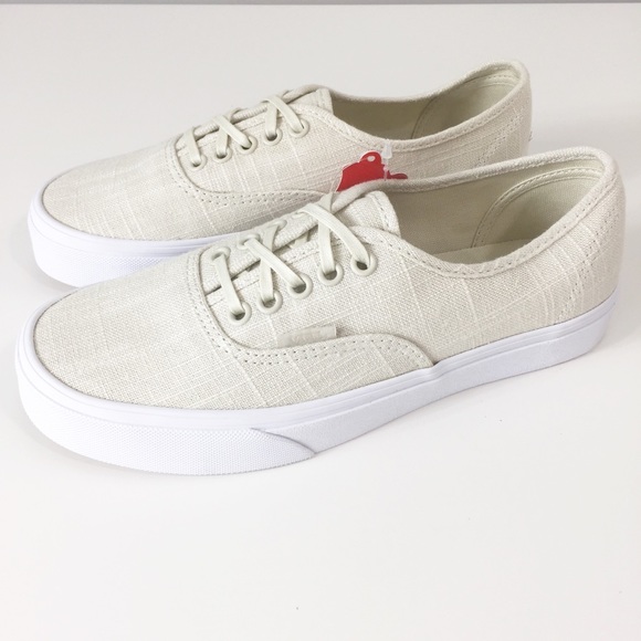 Vans Shoes - Vans Authentic Hemp Linen Turtle Dove Sneakers Sz8